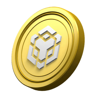 عملة Binance BNB كعنصر زخرفي ضمن قسم ثقة المجتمع