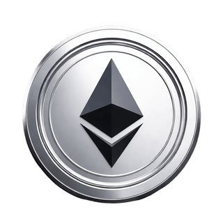 عملة Ethereum ETH الرقمية في شكل رسومي متحرك